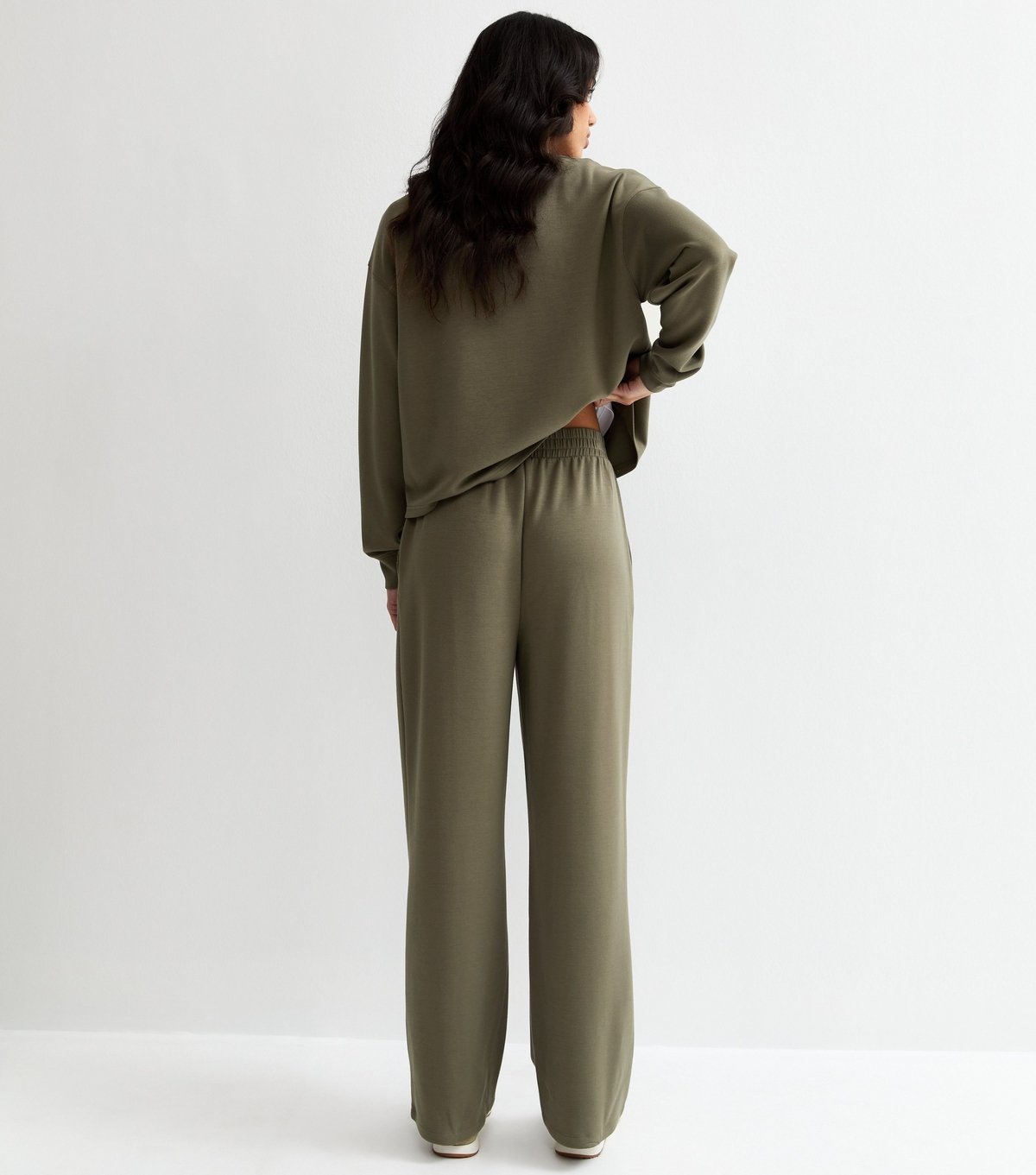 New Look Women's Premium Khaki Jersey Joggers New Look - 4