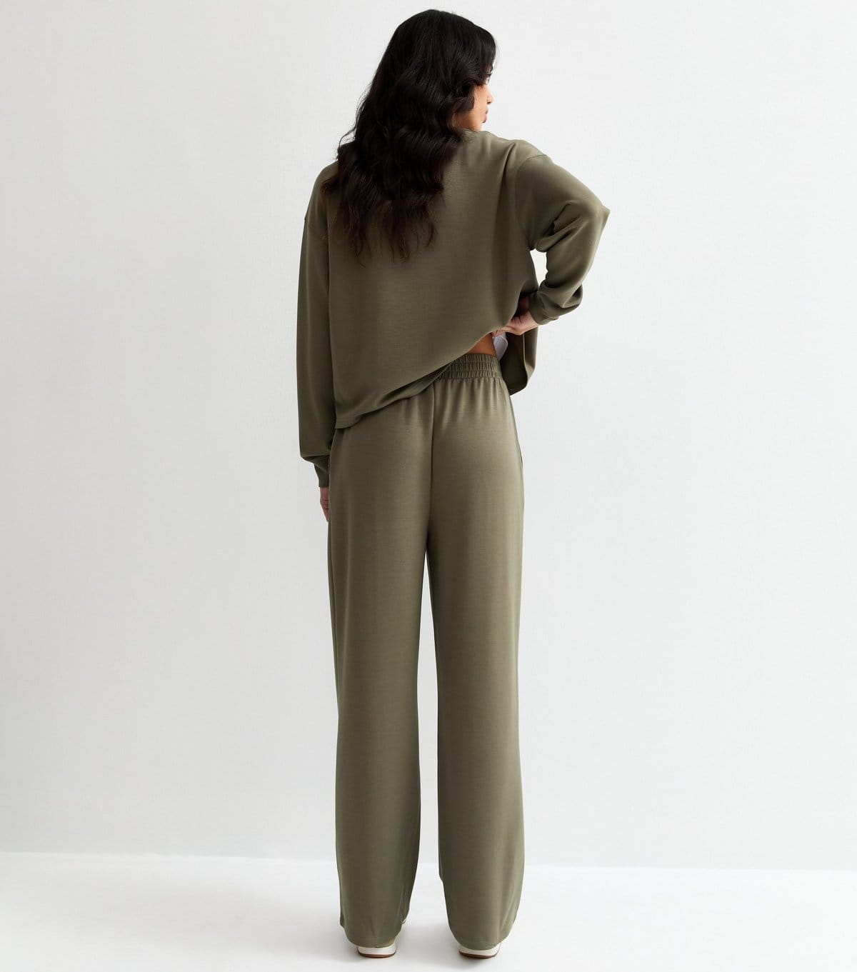 New Look Women's Premium Khaki Jersey Joggers New Look - 4