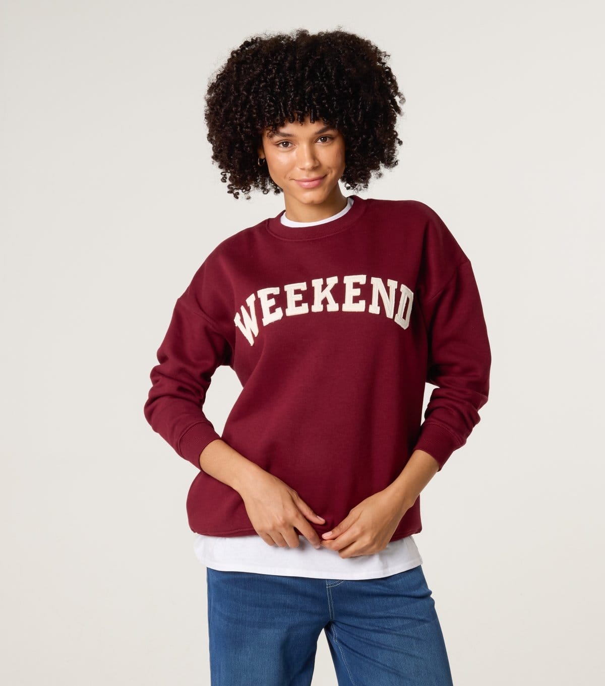 Blue Vanilla Dark Burgundy Weekend Sweatshirt