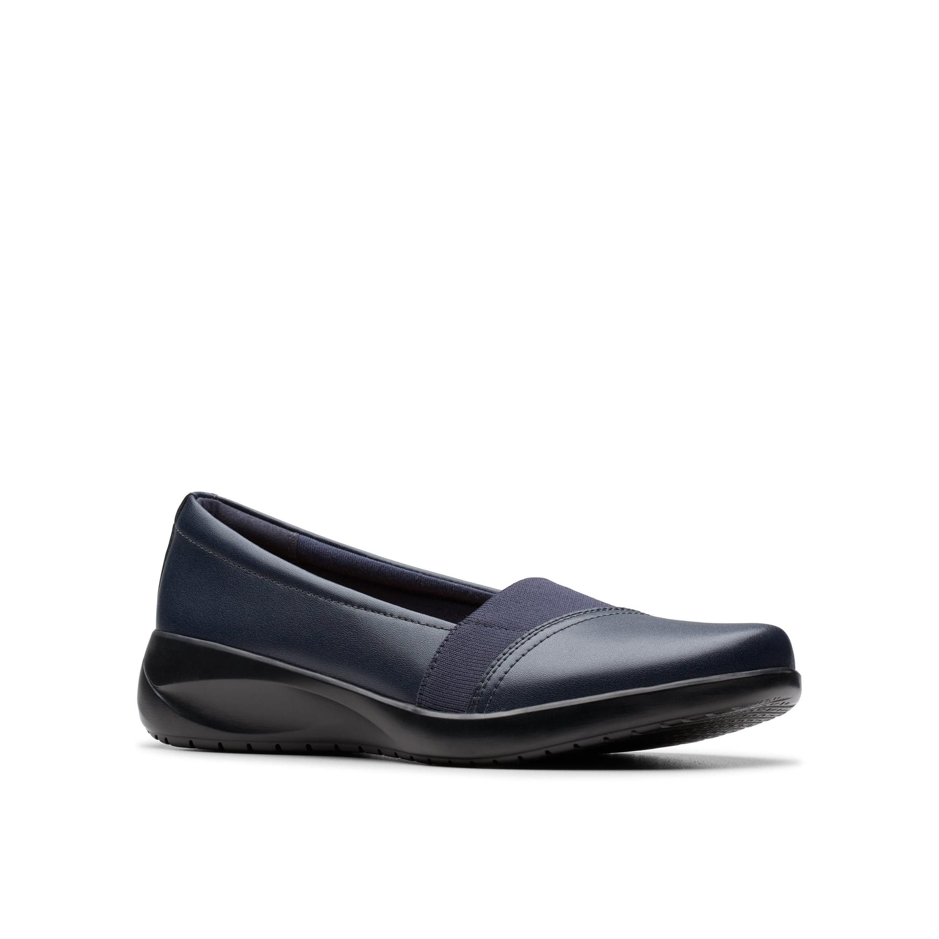 Clarks Clarks Women's Kaetlyn Rhea Navy Leather Loafers, Slip Ons in Blue - 4