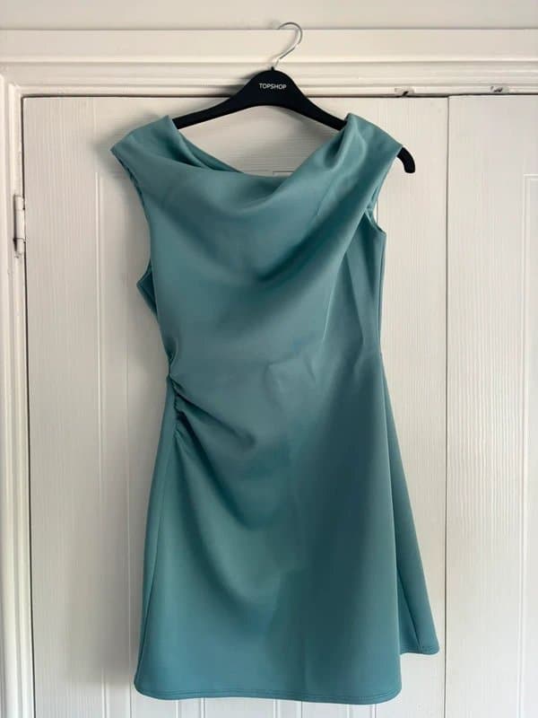 ASOS Design Asos off the shoulder blue dress