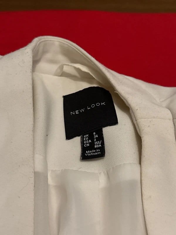 New Look Cream Cropped Blazer