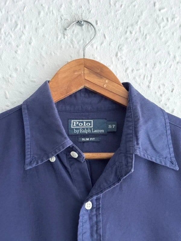 Ralph Lauren Men's Ralph Lauren Navy Cotton Longsleeve Button Down Shirt - Size S - 1