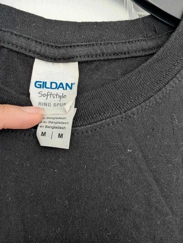 Gildan Black Ring Spun T-Shirt