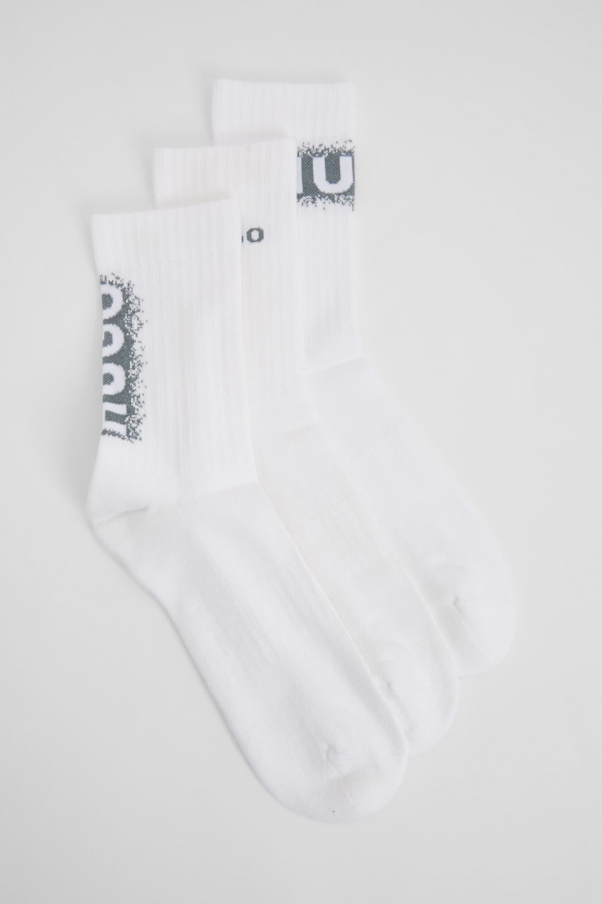 HUGO HUGO Men's White Crew Socks 3-Pack