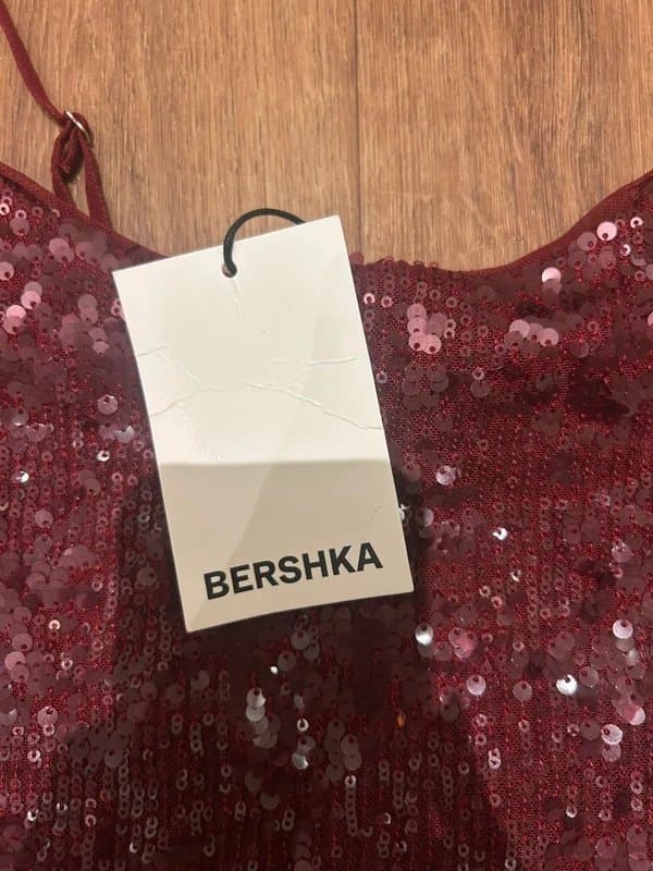 Bershka bershka red sequin dress