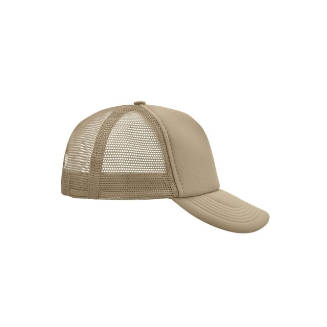 Myrtle Beach Myrtle Beach Men's 5 Panel Polyester Mesh Baseball Cap in Khaki - 3