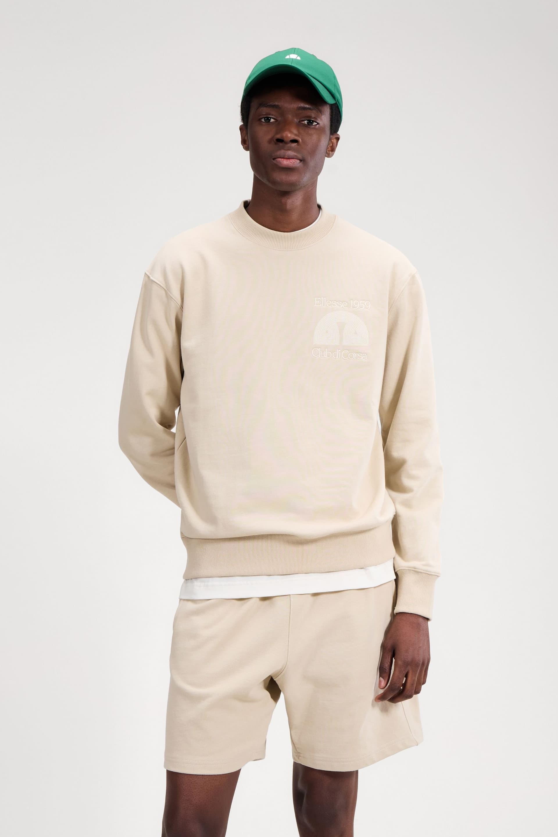 Ellesse Ellesse Men's Club Di Corsa Sweatshirt in Stone