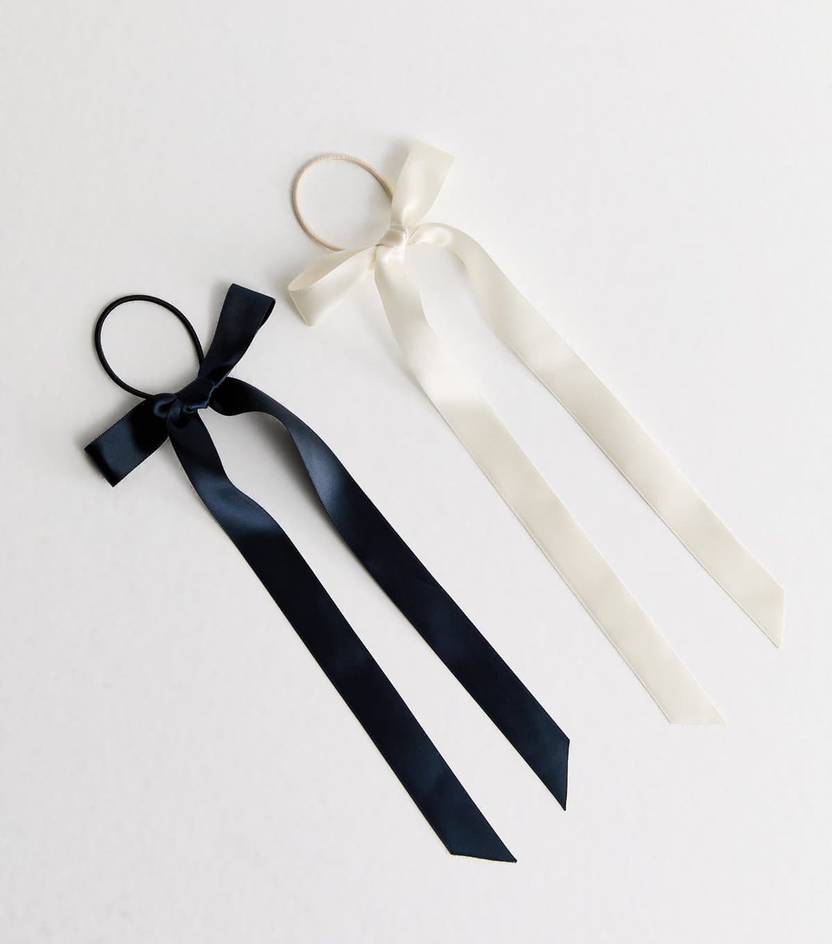 New Look 2 Pack of Satin Bow Hair Ties New Look