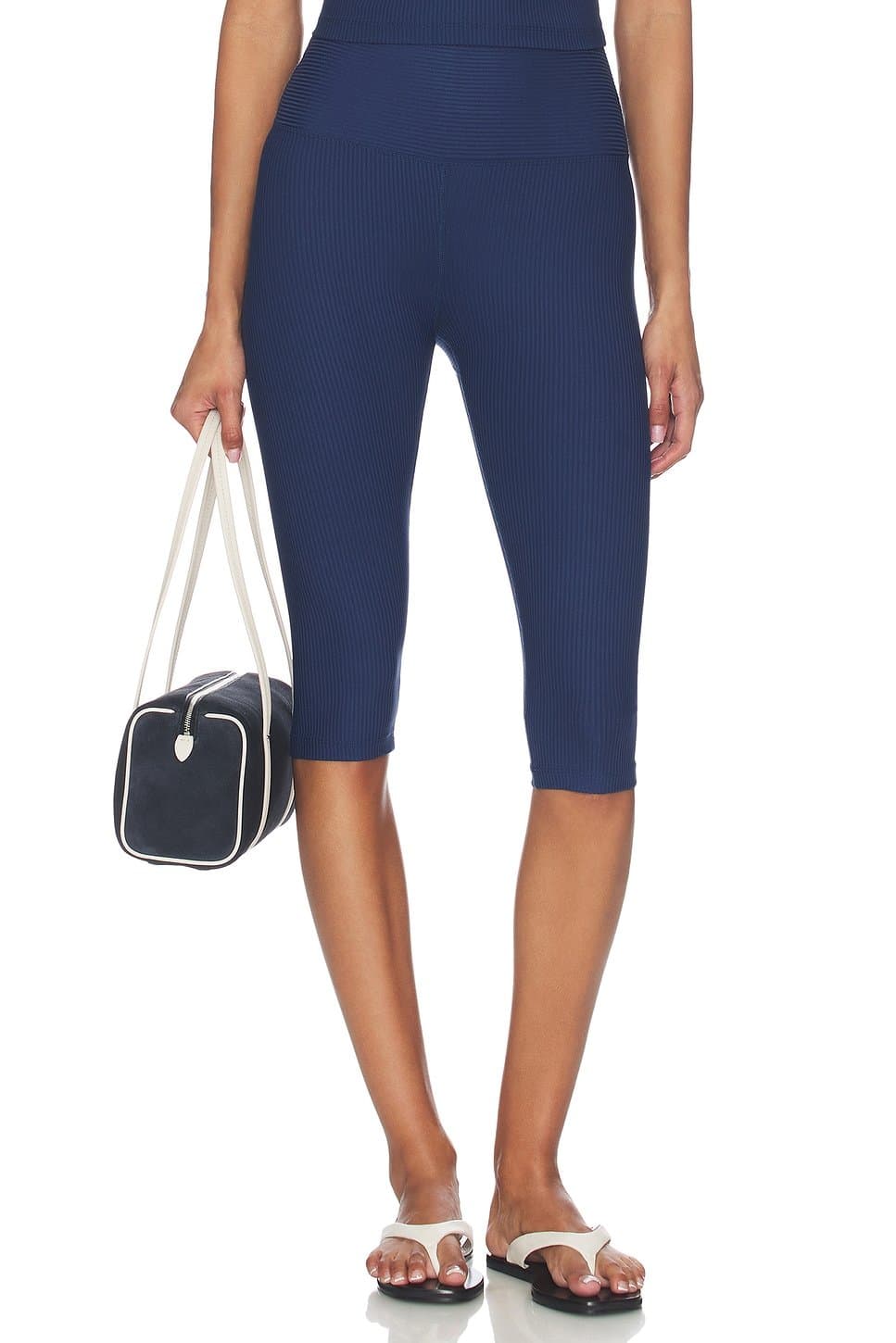 revolve Revolve Ribbed Capri Legging In Navy