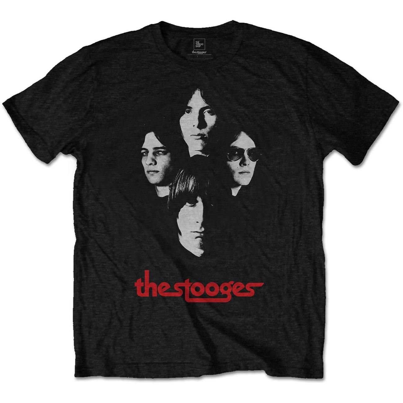 Iggy & The Stooges Iggy & The Stooges Men's Group Shot Cotton T-Shirt in Black - 2