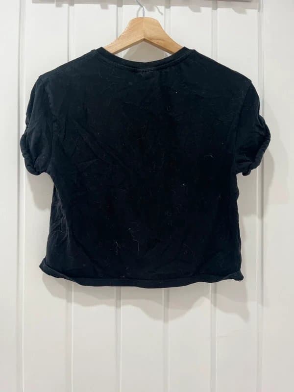 Topshop Black embroidered T shirt for summer