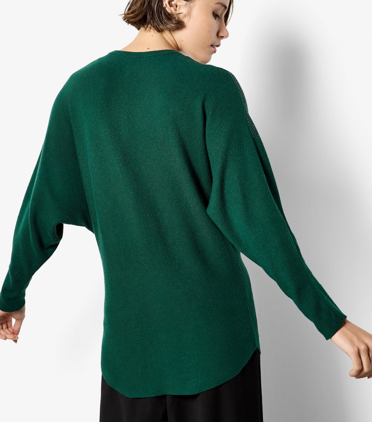 Apricot Women's Dark Green Stud Batwing Jumper Apricot New Look - 3