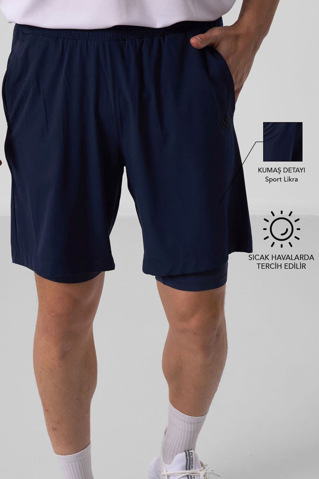 Tommy Life Tommy Life Men's Regular Fit Jersey Shorts in Navy