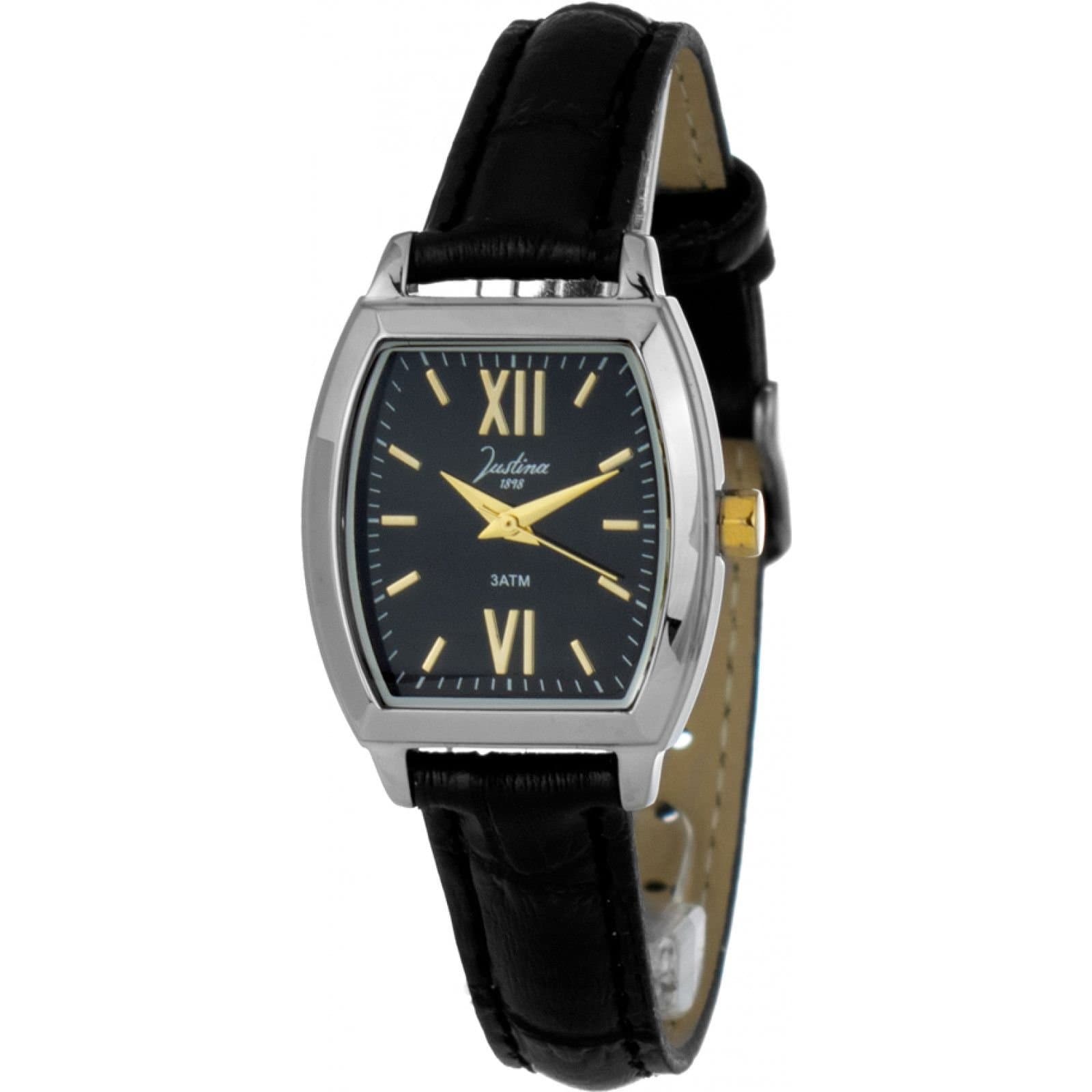 Justina Justina Women's 21993N 24mm Quartz Watch in Black