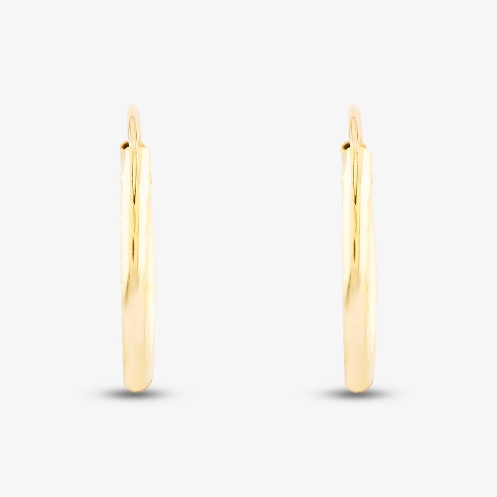 T.H.Baker T.H.Baker Women's 9ct Yellow Gold Sleeper Hoop Earrings 1.53.9859 - 2