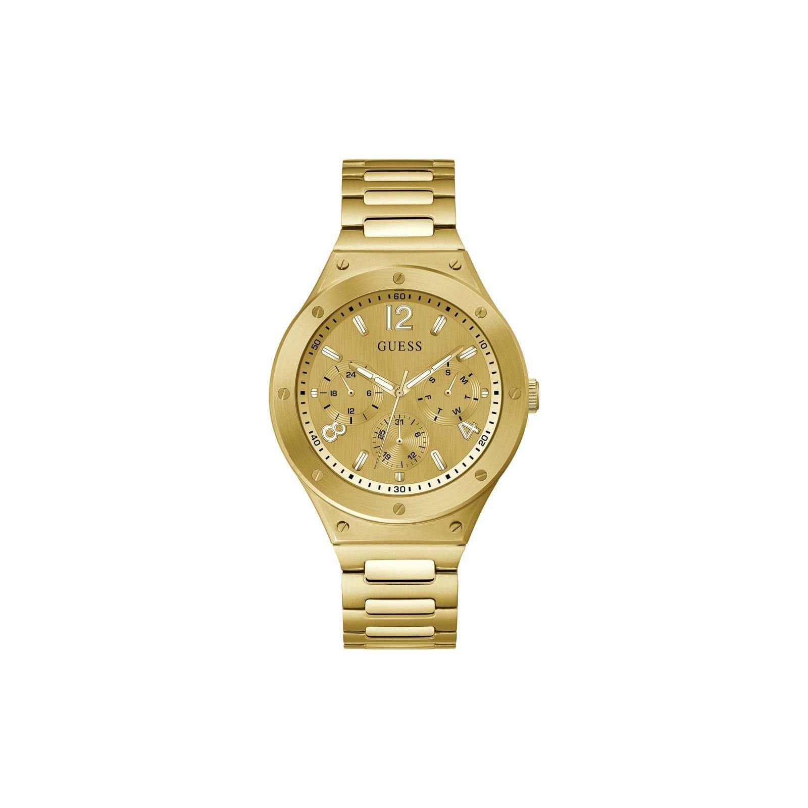 GUESS Guess Men's GW0454G2 Scope 44mm Quartz Watch in Gold