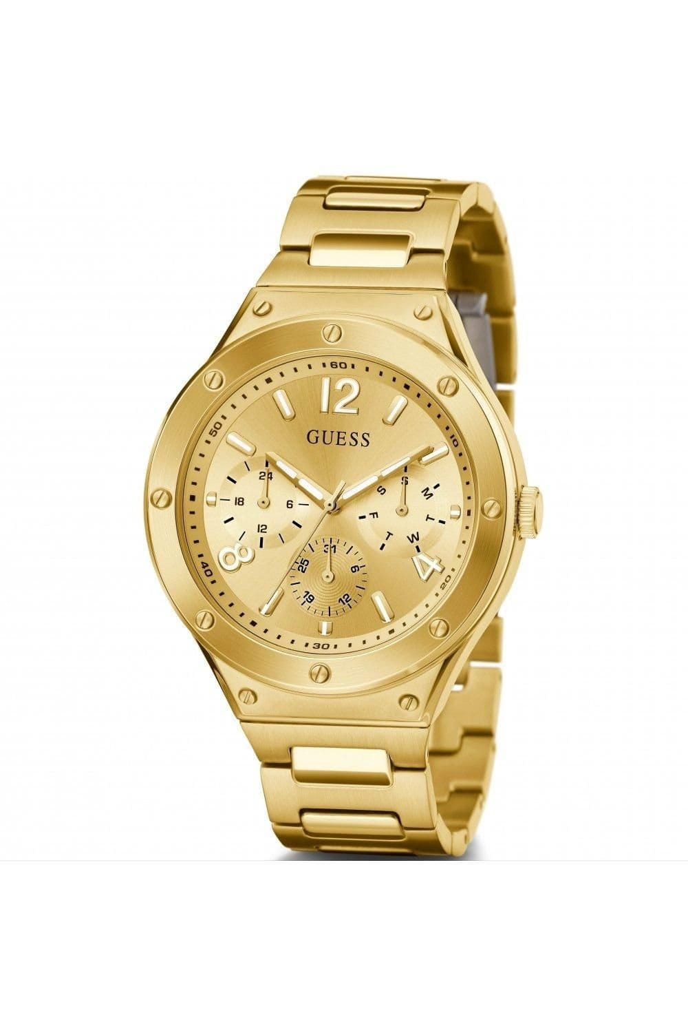 Guess Guess Men's GW0454G2 Scope 44mm Quartz Watch in Gold - 4