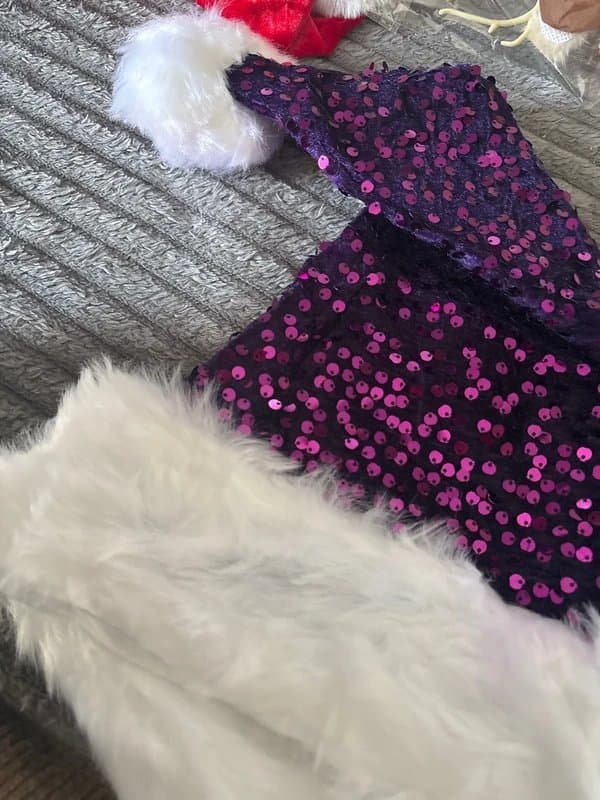 ASOS Purple sequin Santa’s hat