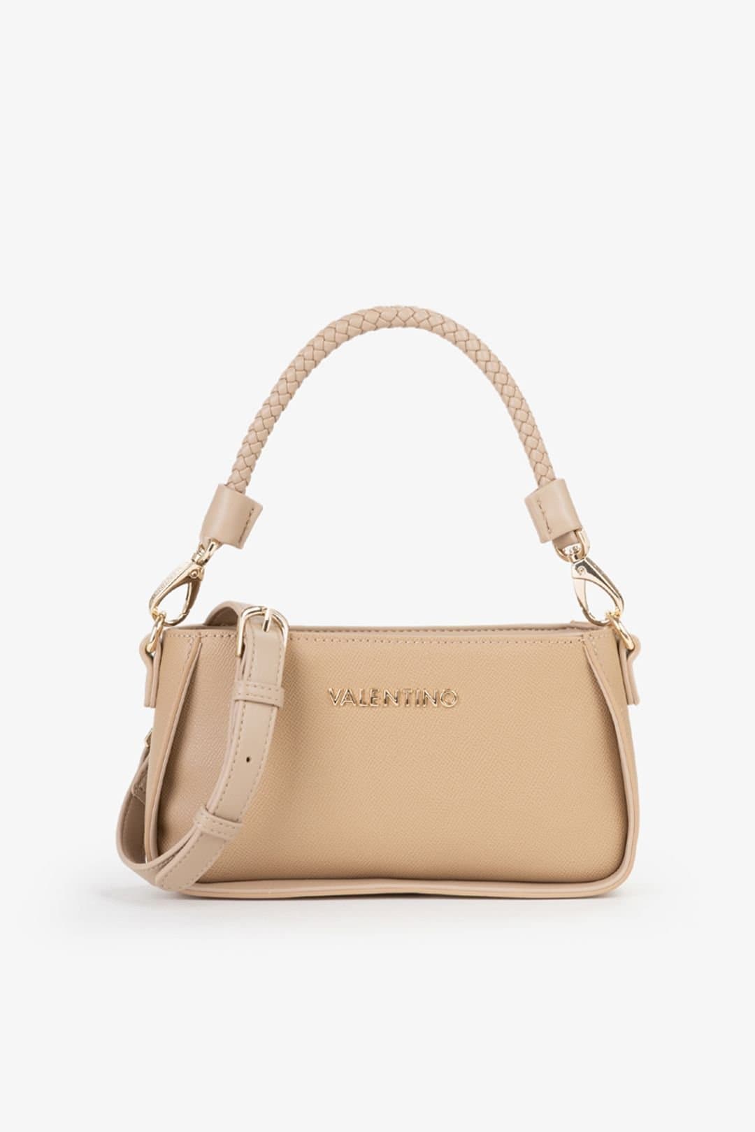 Valentino Valentino Women's Eris Shoulder Braided Handle Bag Beige