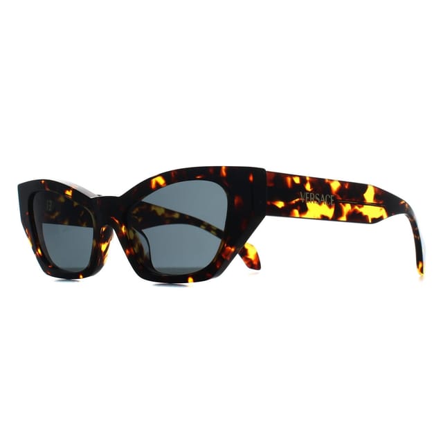 Versace Versace Women's Cat Eye Havana Dark Grey VE4488U in Brown - 2