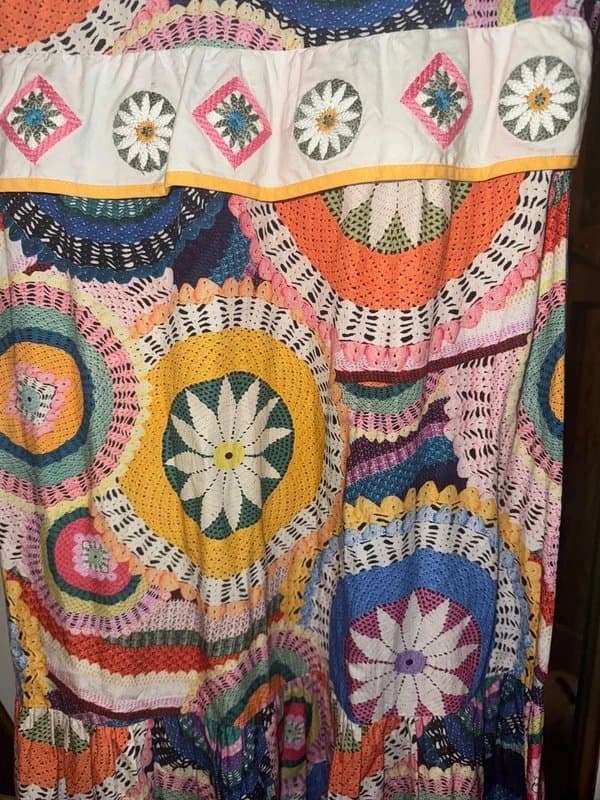 Never Fully Dressed Never Fully Dressed Crochet Design Maxi Dress Size 8 NEW