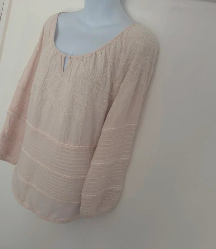 Mint Velvet Mint Velvet boho chic rose embroidered blouse UK size 12