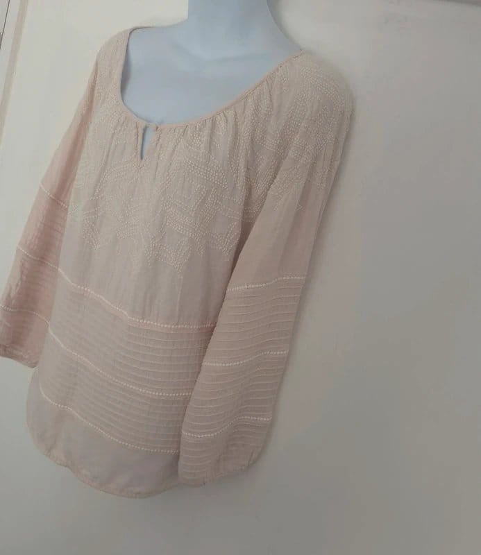 Mint Velvet Mint Velvet boho chic rose embroidered blouse UK size 12 - 1