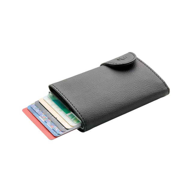 C-Secure C-Secure Men's RFID Wallet & Card Holder Set in Black - 2