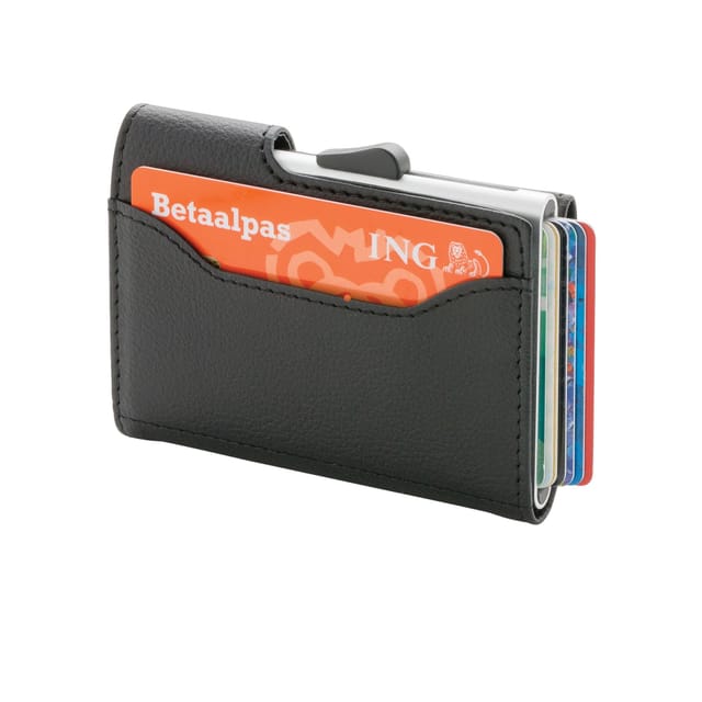 C-Secure C-Secure Men's RFID Wallet & Card Holder Set in Black - 3