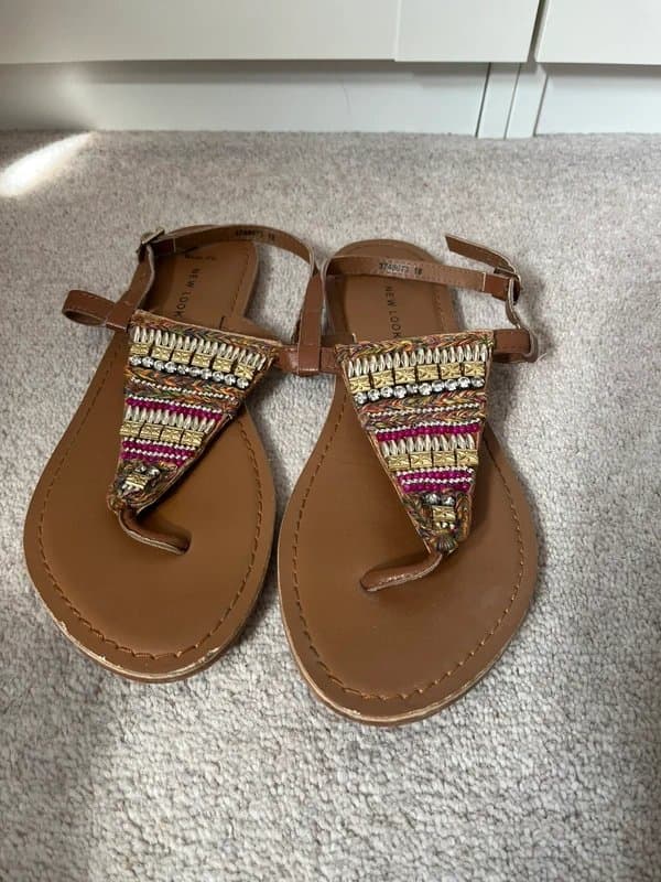 New Look Embellished sandals - wide fit.
