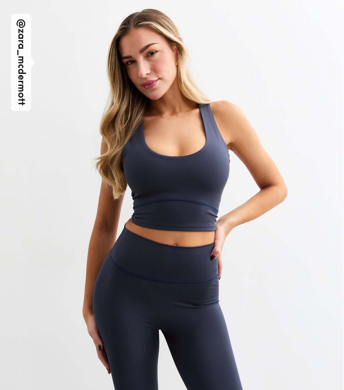 Rise Rise Navy Active Scoop Neck Vest