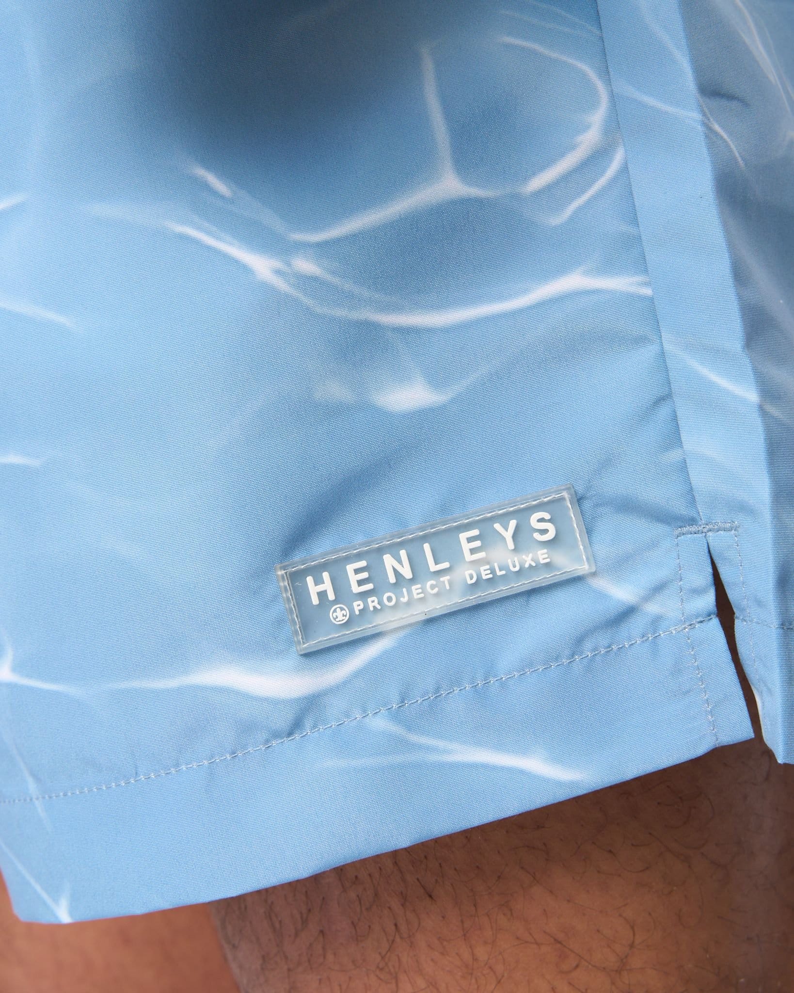 Henleys Henleys Men's Henpool Swim Shorts in Light Blue - 4