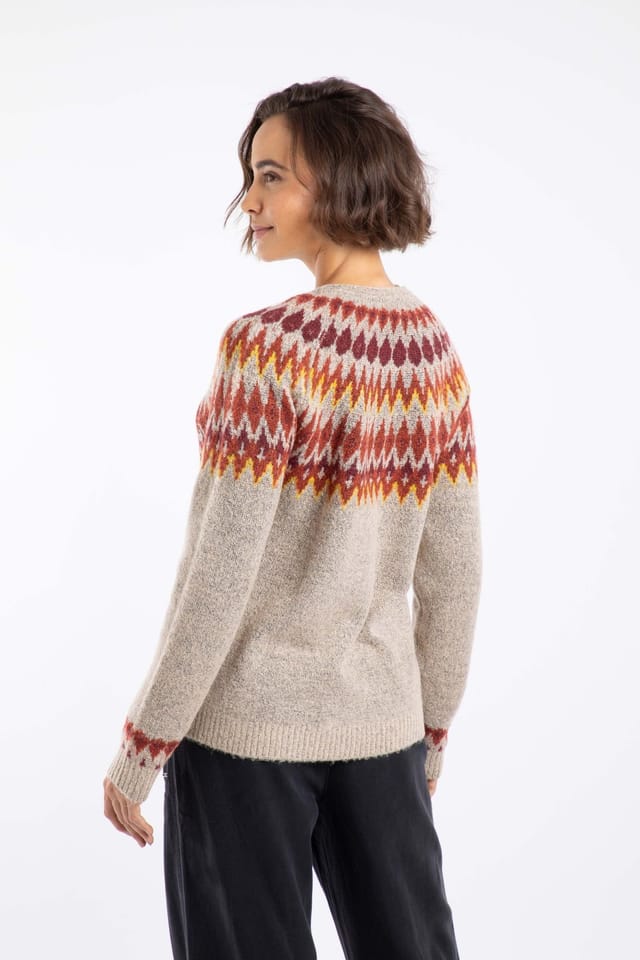 Weird Fish Weird Fish Women's Hatty Fair Isle Cardigan in Ivory - 3