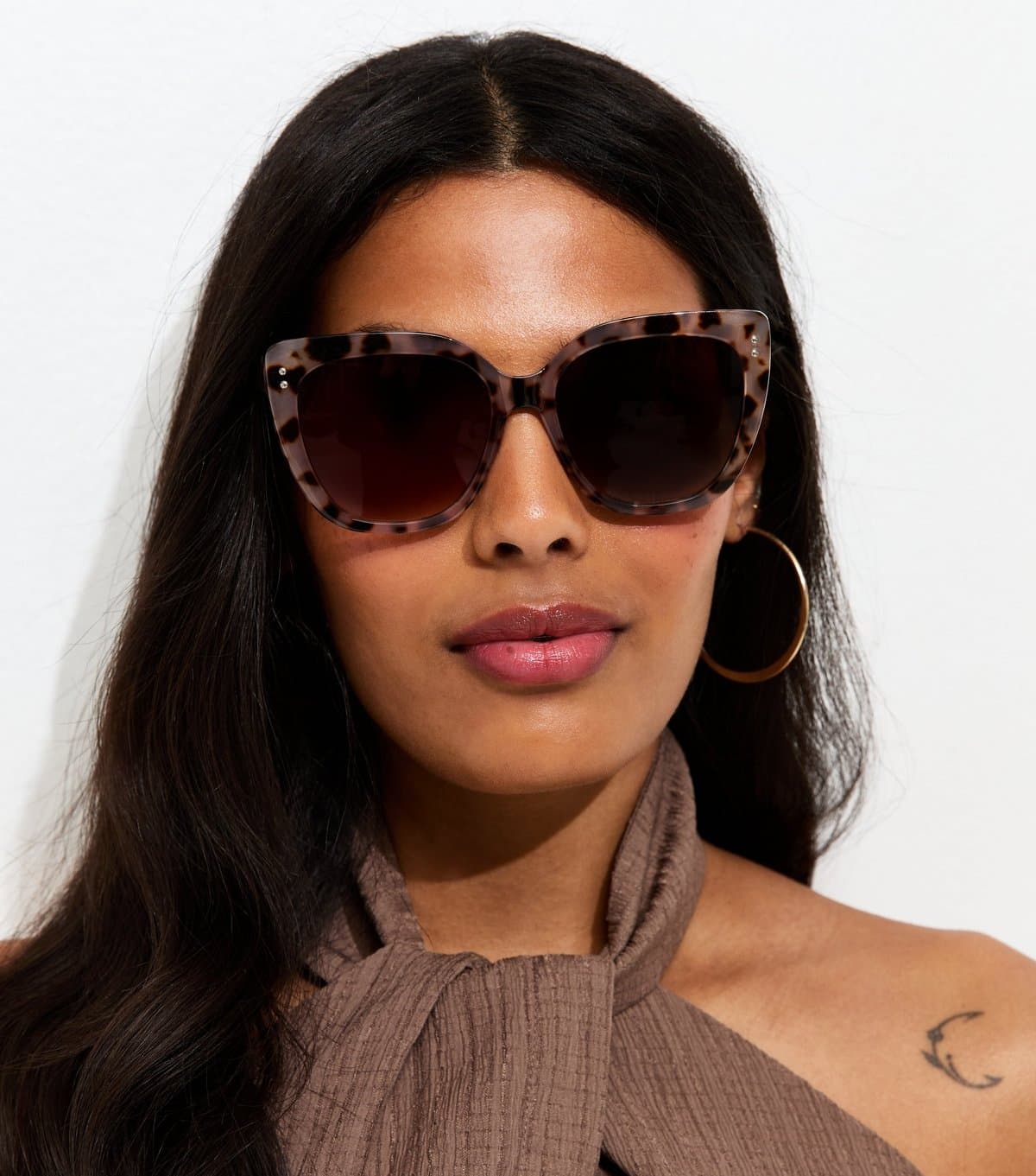 New Look Brown Tortoiseshell D-Frame Sunglasses New Look