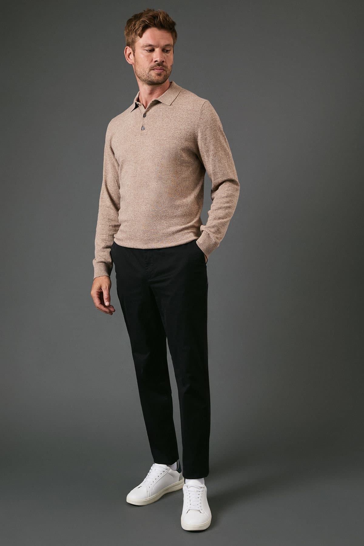 Burton Burton Men's Slim Fit Chino Trousers in Black