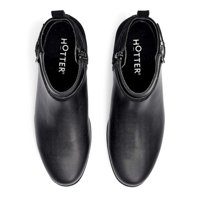 Hotter Hotter Women's Wide Fit 'Haydock' Ankle Boots in Black - 3