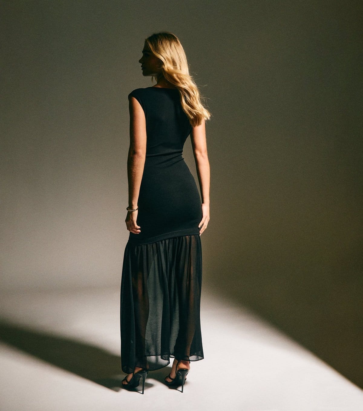 New Look Women's Black Sheer Hem Sleeveless Midi Dress New Look - 4