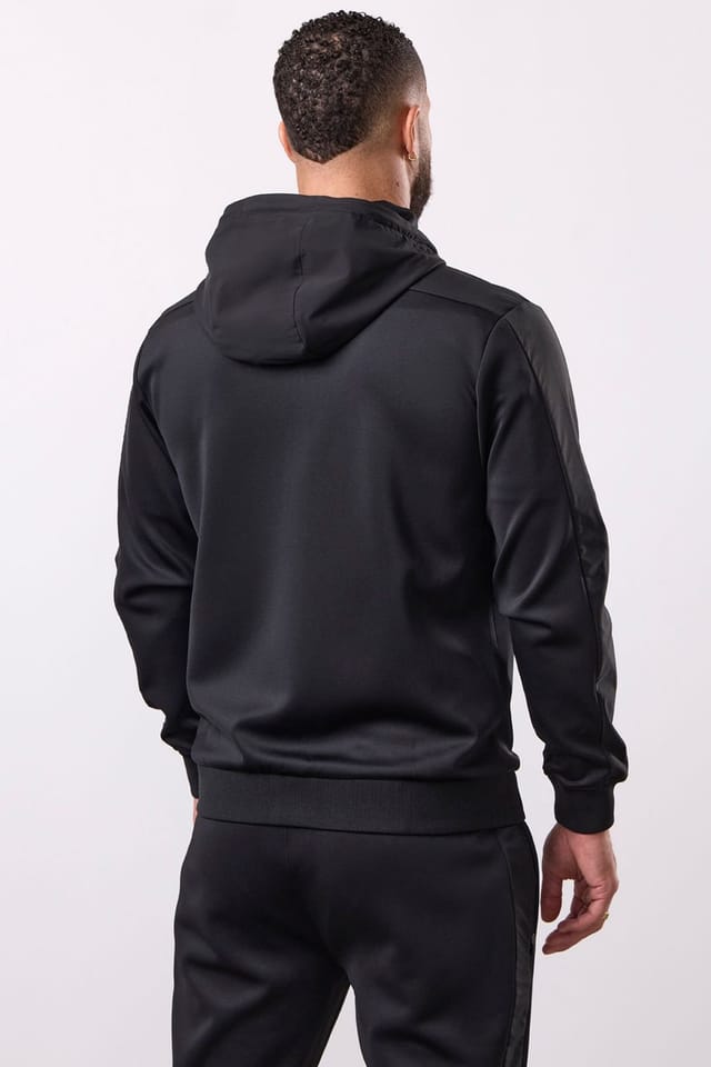 Gym King GYM KING Men's Core Plus Colour Block Hood Black/ Graphite in Black - 2