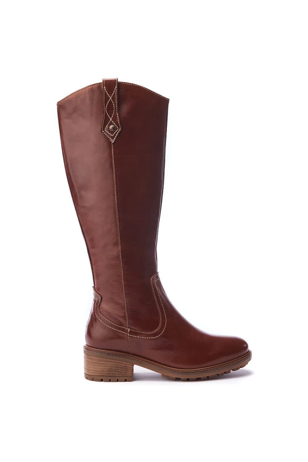Moda In Pelle Moda In Pelle Women's 'Hazay' Leather Biker Boots in Tan