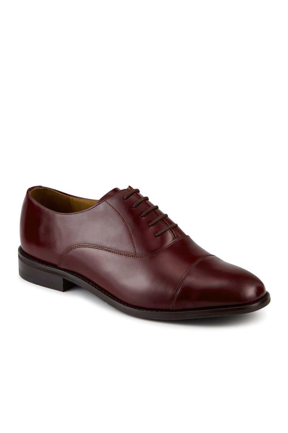 Jones Bootmaker Jones Bootmaker Burgundy Blake-Stitched Oxfords