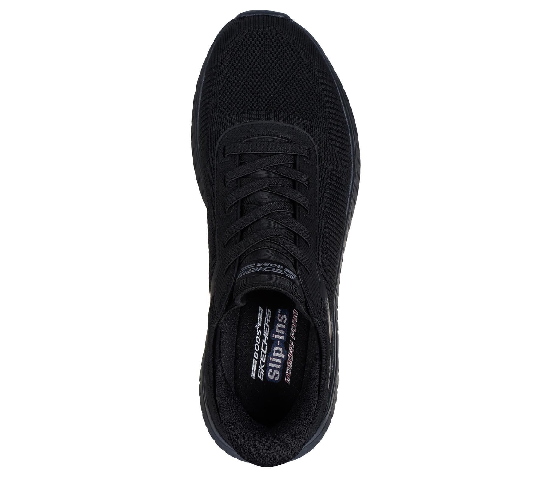 Skechers Skechers Men's Hands Free Slip-ins Shoe For Men - BOBS Sport Squad Chaos Solid Step in Black - 4