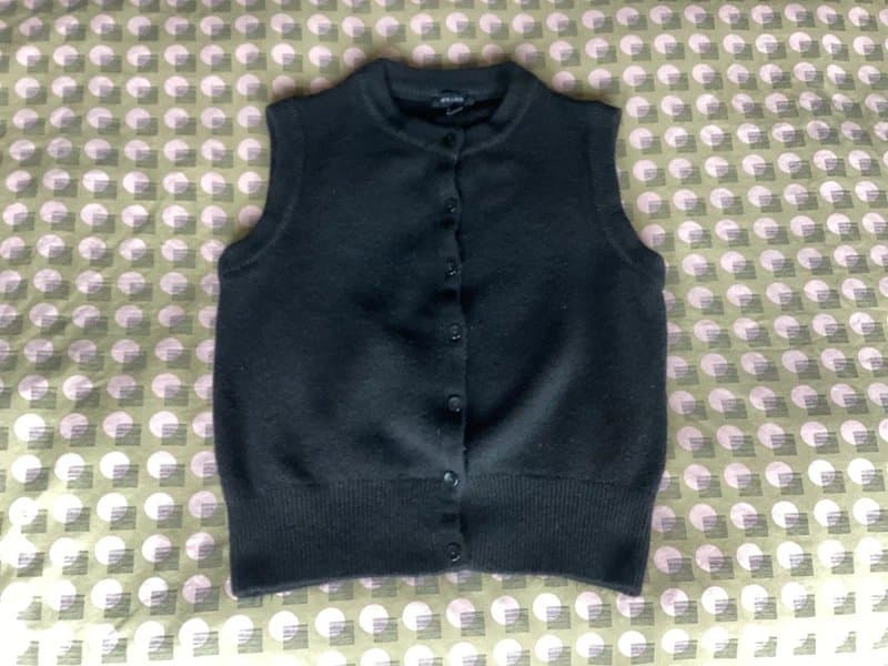 New Look Black Sleeveless Knitted Jumper Size 14