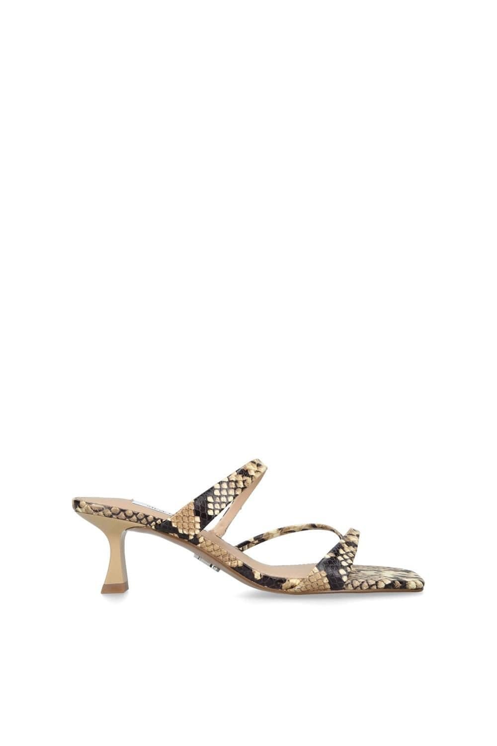 Steve Madden STEVE MADDEN Women's 'Ajay Snakeprint' Leather Heels in Beige