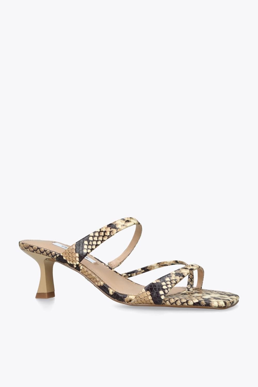 Steve Madden STEVE MADDEN Women's 'Ajay Snakeprint' Leather Heels in Beige - 4