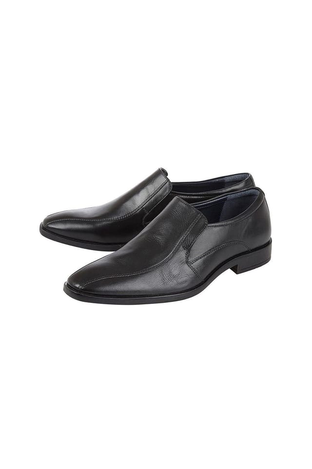 Lotus Lotus Men's Black 'Gerald' Leather Loafers - 2