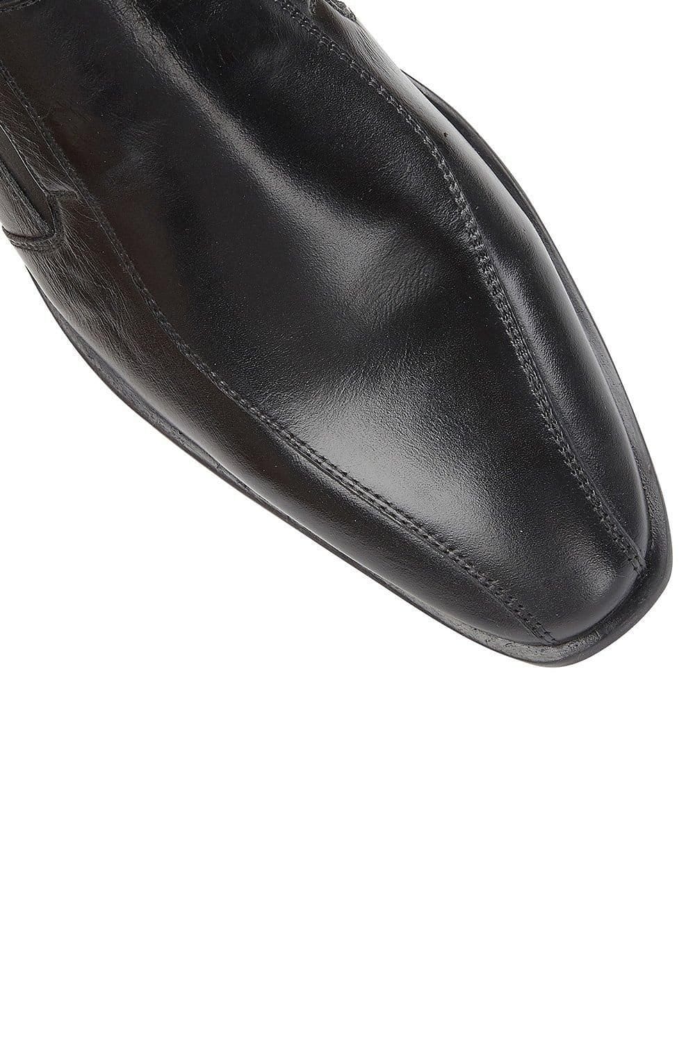 Lotus Lotus Men's Black 'Gerald' Leather Loafers - 4