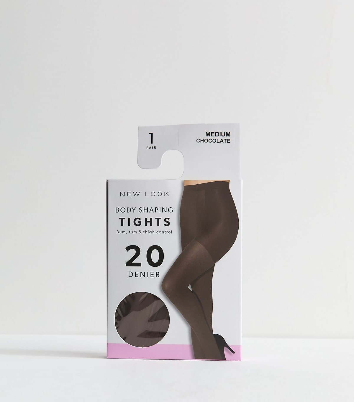 New Look Brown Premium Body Shaping 20 Denier Tights New Look
