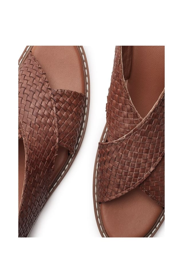 Moda In Pelle Moda In Pelle Women's 'Keela' Leather Flatforms in Tan - 3
