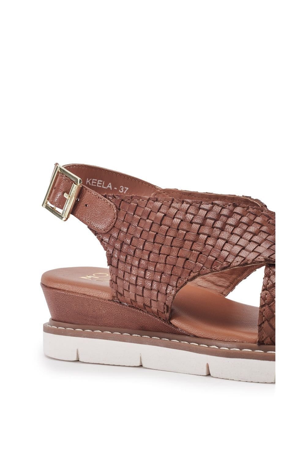 Moda In Pelle Moda In Pelle Women's 'Keela' Leather Flatforms in Tan - 4